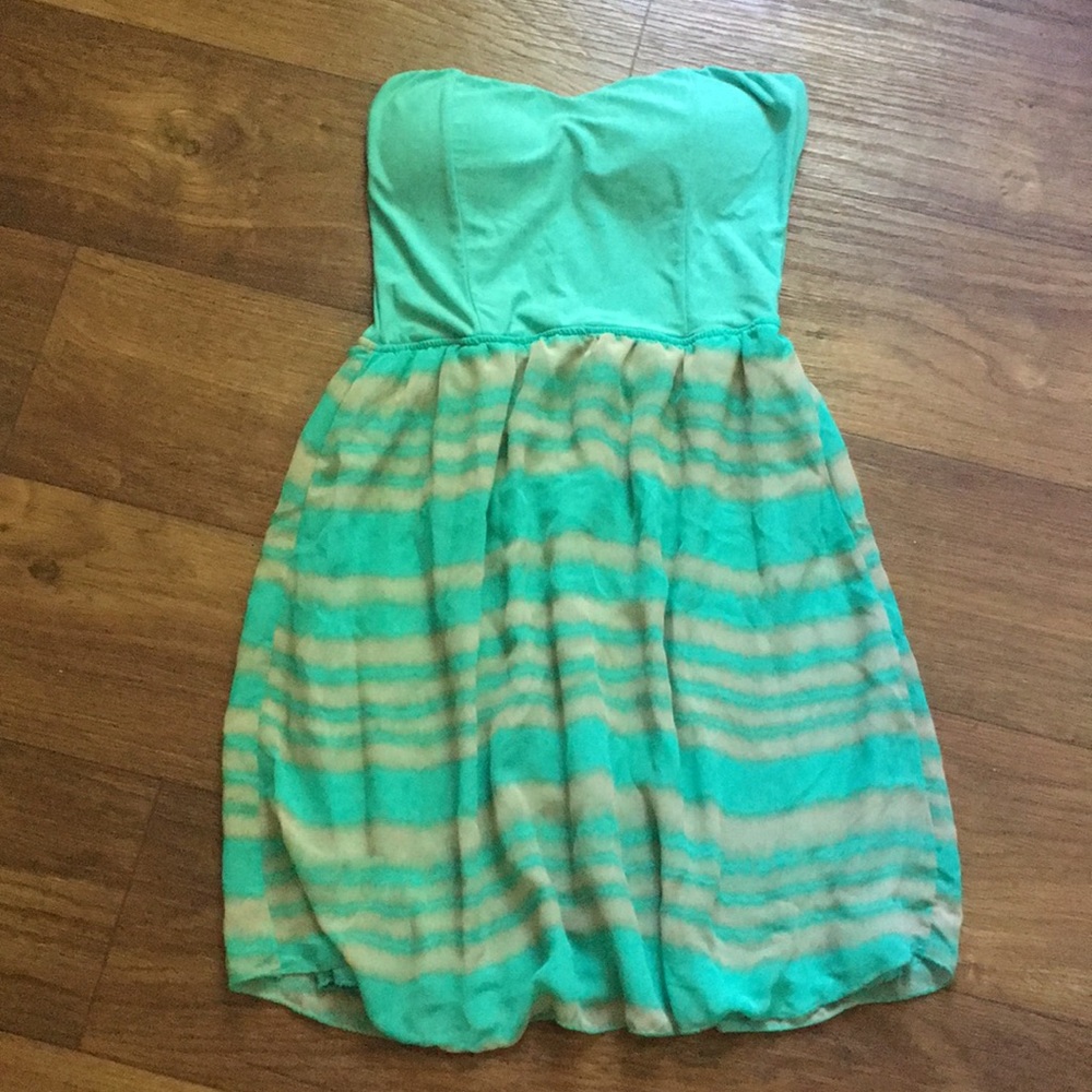 Rue 21 strapless dress-mint green-size-M
